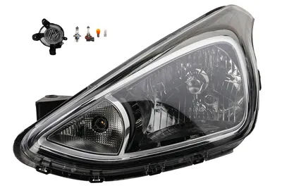 Produktbild von Johns, Scheinwerfer Halogen passend für Hyundai i10 13- H4 Link. + Nebel + Leuchtmittel 92101B9000 92201B9020