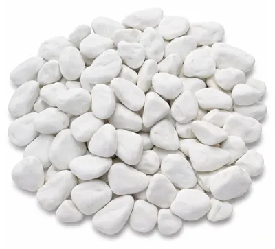 Image de Cailloux de marbre blanc décoratifs, décoration naturelle pour le jardin, 1 kg, pour l'extérieur