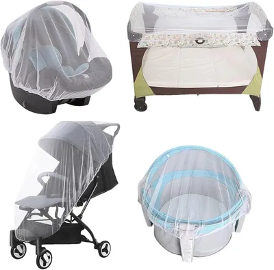 Productafbeelding van Muggennet voor kinderwagen tegen muggen