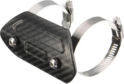 Productafbeelding van 4/5/8 inch koolstofvezel uitlaatdemper voor motorfietsen, hitteschildbescherming - groot