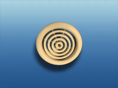 Produktbild von Möbeleinbaugitter rund Ø47 : beige Farbe: beige