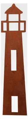 Produktbild von Gartenstecker Leuchtturm, 50x11 cm, wetterfeste Frühlingsdeko, Gartendeko mit Rost-Optik aus Metall für Garten, Terrasse, Balkon, Blumentopf
