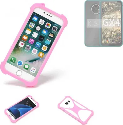 Produktbild von K-S-Trade Handy Hülle kompatibel mit Gigaset GX4 Schutz Hülle Bumper Silikon Schutz Hülle Cover Case Silikoncase Silikonbumper TPU Softcase