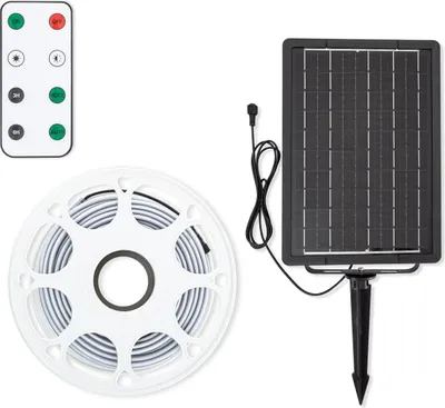 Produktbild von LED Streifen für Außenbereich Solar 24V DC SMD2835 60 LED/m 25m IP65 Breite 12mm Schnitt 100 cm RGB