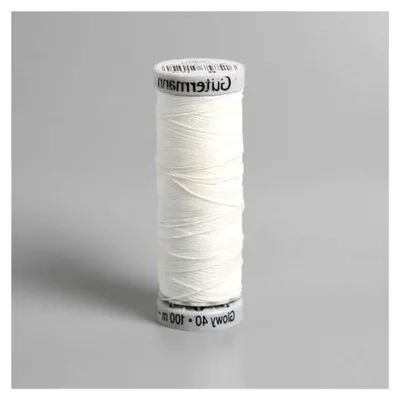 Produktbild von Leuchtendes Stickgarn No.40 100 m Weiß - Fluoreszierend - Polyester