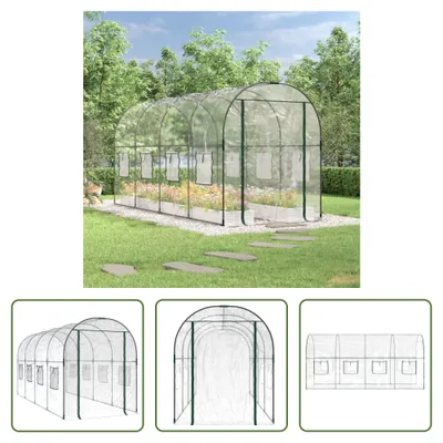 Immagine prodotto di The Living Store Serra trasparente 160x400x190 cm PVC e acciaio