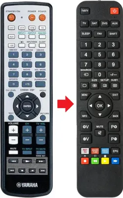 Produktbild von Fernbedienung geeignet für YAMAHA YSP800