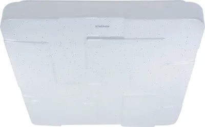 Zdjęcie produktu dla Plafon LED kwadratowy TETRIS biały 48W Ciepła biel 3500lm tworzywo sztuczne wym:5,5x53x53cm IP44 Struhm