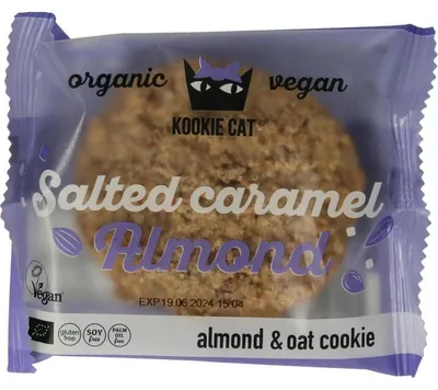 Productafbeelding van Kookie Cat Salted caramel & almonds (50 gr)