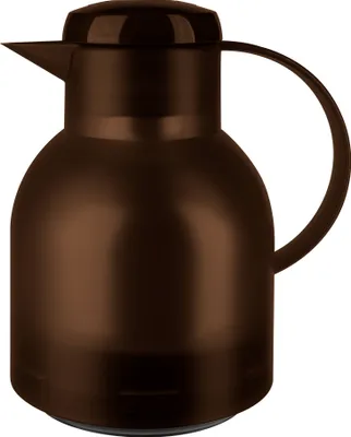 Produktbild von emsa Isolierkanne SAMBA 1 Liter Quick Press, Farbe transluzentes Braun