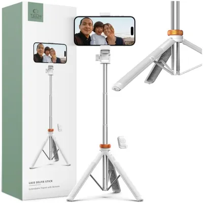 Immagine prodotto di Tech-Protect L03S Bluetooth Selfie Stick Treppiede Bianco