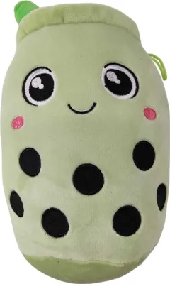 Produktbild von Bubble Tea Plüschtier Boba Kuscheltier Plüschpuppen Weiche Kuscheltier Tee Weiche Puppe Teetasse Kissen Kinderspielzeug (Grün, 15 cm)
