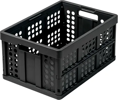 Image de Boîte de rangement de 48 litres, noire