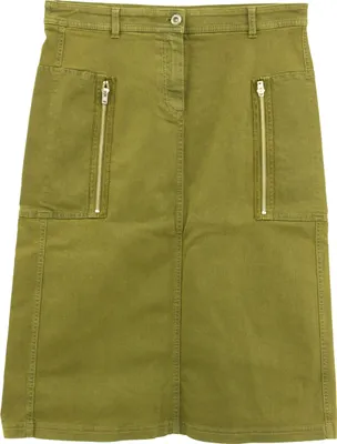 Produktbild von 29754 Gerry Weber, , Damenrock, Stretchdenim, olive, 38