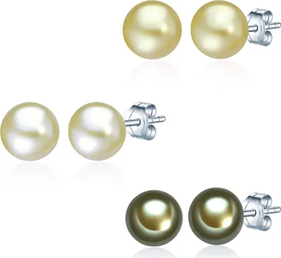 Produktbild von Valero Pearls Ohrstecker Sterling Silber Süßwasser-Zuchtperle 60200125