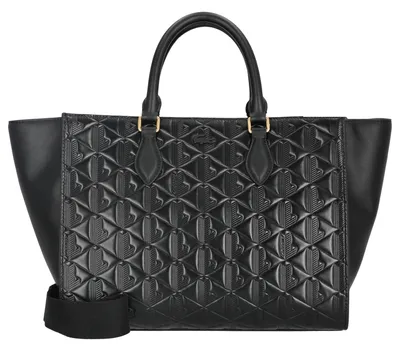 Obrázok produktu pre LACOSTE kožená kabelka cez rameno Top Handle Bag Noir black
