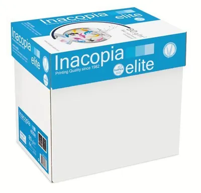 Obrázek produktu pro Inacopia 2100007651 elite - A4, bezdřevý, 80 g/m2, bílý, 2500 listů, nepopsaný list