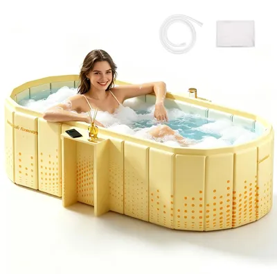Productafbeelding van Opvouwbare badkuip voor volwassenen, 150 cm, 2-in-1 ijsbad & warm-SPA