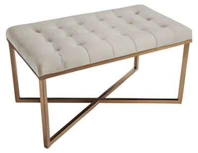 Produktbild von Beiger Holz Hocker im eleganten Design