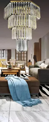 Image de Lustre style Plafonnier moderne Design luxe nouveau or