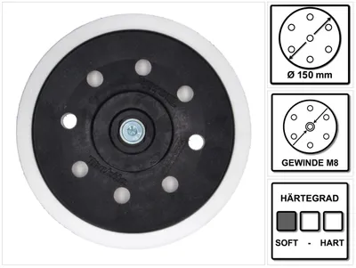 Produktbild von Makita 196684-1 Schleifteller Weich 150mm