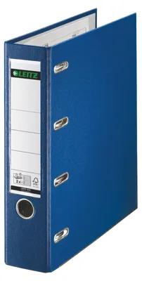 Immagine prodotto di Leitz 1012-00-35 Cartella doppia in plastica - 2x A5 orizzontale, 75 mm, blu