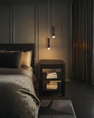 Produktbild von LED Hängeleuchte, schwarz, matt, Akku, Taschenlampe, H 120cm