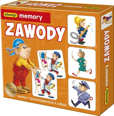 Zdjęcie produktu dla ADAMIGO Zawody Gra memory Adamigo 07387