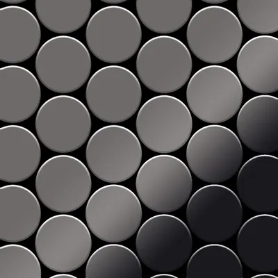 Immagine prodotto di Mosaico di titanio metallizzato ALLOY Medallion-Ti-SM grigio specchio 0,73 m2