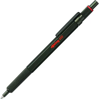 Produktbild von rOtring 600 Kugelschreiber | mittlere Spitze | Schwarze Tinte | Grüner Schaft | nachfüllbar