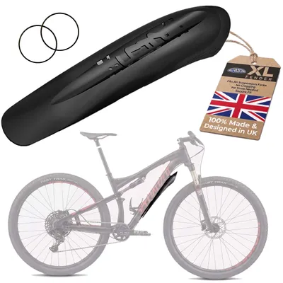 Immagine prodotto di Parafanghi anteriore per mountain bike, modello Crudcatcher, da montare sotto il telaio, compatibile con ruote da 26/27,5/29 pollici