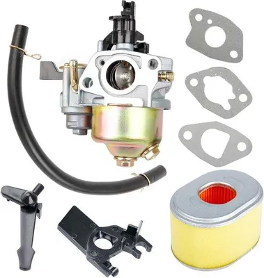 Productafbeelding van Carburateur, geschikt voor luchtfilter, voor Honda GX140, GX168, GX200, GX160 5,5 pk, GX200 6,5 pk motoren, vervangingsonderdeelnummer 16100-ZH8-W61