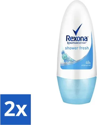 Zdjęcie produktu dla Rexona - Shower Fresh - Deo Roll-on - 50 ml - opakowanie ekonomiczne - 2 szt