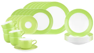 Produktbild von Seltmann Weiden Liberty Pure Colors Kombiservice 30-teilig - Lime Green