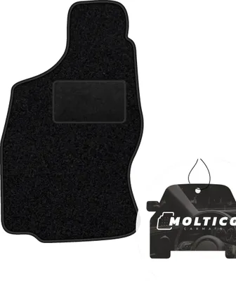 Produktbild von moto-MOLTICO Fahrer Fußmatte Auto Velours Fahrerseite Autoteppiche Schwarz Fahrermatte 1-teilig passend für Nissan Terano II 1993-2003