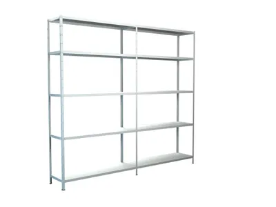 Produktbild von Steck-Grund-/ u 1 Anbauregal, 10 Böden, 2000x2200x350, weiß