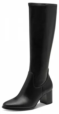Produktbild von MARCO TOZZI Damen Hohe Stiefel mit Absatz aus, Schwarz (BLACK), 36 EU