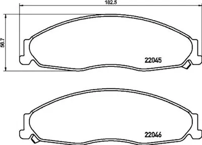 Produktbild von BREMBO Bremsbeläge Satz Vorne für CADILLAC CTS GMX320 P 09 011