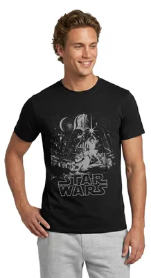 Produktbild von Star Wars Galaxie Darth Vader Retro Männer T-Shirt, 3XL, Schwarz