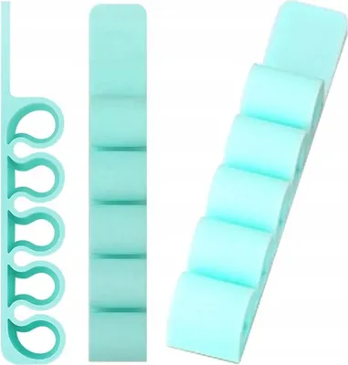 Productafbeelding van Siliconen kabelorganizer – Turquoise, model KP36463