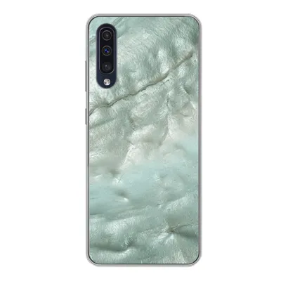 Produktbild von MuchoWow® Handyhülle Schutzhülle Hülle für Samsung Galaxy A50 Natursteine - Grün - Perlmutt Silikon Softcase Handy Hülle - Mobiltelefonhülle