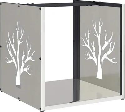 Immagine prodotto di vidaXL Porta legna 40x40x40 cm in acciaio inox