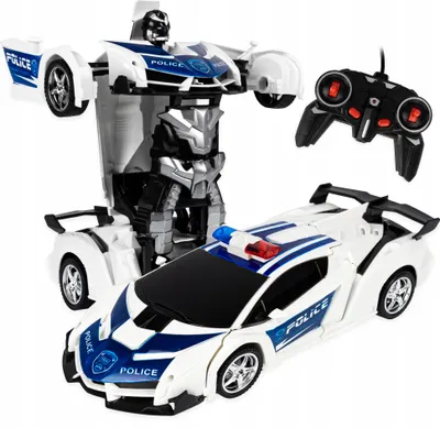 Zdjęcie produktu dla Sterowany Radiowóz Policyjny Robot Policja Auto