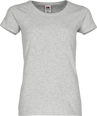 Produktbild von Fruit of the Loom Ladies Original T-Shirt Farbe: graumeliert Größe: L
