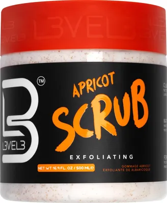 Produktbild von L3VEL3 Apricot Scrub – Aprikosenpeeling 500 ml