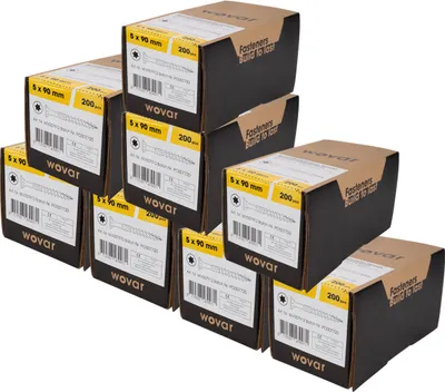 Produktbild von Spanplattenschrauben Verzinkt 5 x 90 mm Torx 25 Teilgewinde - 1600 Stück