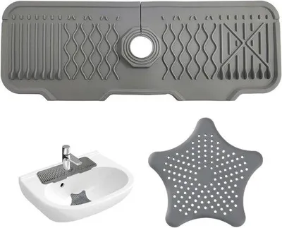 Immagine prodotto di Set impermeabile in silicone per il foro di scarico con coperchio e filtro