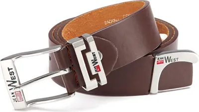 Produktbild von Gil Herren Jeans Anzug Gürtel Männer Schnalle Wechsel Belt Gurt Riemen 30425 Braun 95 cm
