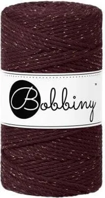 Obrázek produktu pro Bobbiny 3PLY Macramé Rope 3 mm 100 m Golden Burgundy Šňůra
