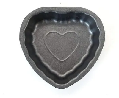 2er-Set herzförmige Mini-Backformen, 11 cm, Antihaft, Kohlenstoffstahl